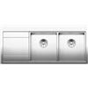 Blanco 521665 | Lavello da cucina in acciaio inossidabile DIVON II 8 S-IF | Colore : acciaio inossidabile