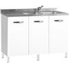 Cato Mobile sottolavello cucina 120x85x48 cm vasca a destra Bianco