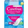 Carefree Salvaslip Cotton Feel Normal Fragranza all'Aloe Vera 30 Pezzi, Salva slip donna traspiranti, Proteggi slip che si adattano al corpo, Extra morbidezza, Delicati sulla pelle