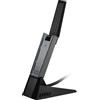 MSI Adattatore USB WiFi AX1800, WiFi 6, MU-MIMO, 802.11ax Dual-Band Gigabit Wireless, Plug and Play, adattatore da gioco USB ad alta velocità a lungo raggio