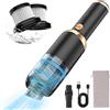 HyAdierTech Aspirabriciole Senza Fili, 13000PA Aspirapolvere Auto Portatile, Mini Aspiratore Auto Potente 3 In 1 con Torcia Elettrica, Aspirapolvere Ricaricabile per Casa, Auto, Ufficio