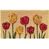 BANZAII TEXTILE INNOVATOR ONLINE Banzaii Zerbino in Cocco da Esterno o Interno con Retro Antiscivolo 40x70 cm - Tulipani