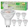 GY Lampadina LED GU10, 4.5W Equivalenti a 100 Watt Alogeni, 805 Lumen, Lampadina LED 4000K Bianco Neutro, Attacco GU10 Lampada Faretto LED 36°, Lunga Durata e Basso Consumo, 6 Pezzi