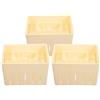 Cabilock Set di 3 stampi per tofu con coperchio, in plastica, per la produzione casalinga, superficie interna liscia, per cucina e fai da te