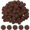 PATIKIL 0.6 Pon Pon Colorati, 500pz Mini Pompon Colorati Decorativi Pompon Piccoli Alta Elasticità Palline Colorate per Cappello Arte Natalizia Fai-Da-Te, Marrone