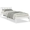 vidaXL Letto Extra Lungo Pino Bianco 90x210 cm Giroletto Singolo