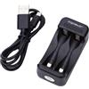 VoltShine Caricatore rapido compatto per batterie AA/AAA. Design elegante in nero. Risparmia tempo ed energia, ideale per mantenere i tuoi dispositivi sempre pronti. Potenza ed efficienza alla portata!