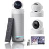 KanDao Meeting S 180 Gradi Videoconferenza Camera, 4K Captured 1080P HD - Funziona con Team, Zoom, Skype ecc., Altoparlanti AI-Driven Tracking, 16 piedi Mic Pickup - Plug & Play Setup.