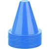 VIFERR Cono da Allenamento per Calcio, Accessorio Porta Marcatori Calcio Plastica per Calcio Traning 10Pcs (Colore : Blu)
