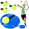 Wvu & Wvo Tennis Trainer - Set da tennis, con 2 palline di rimbalzo, elastico, per allenamento di tennis, per adulti, bambini, giocatori principianti
