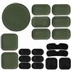 Jipemtra Set di cuscinetti per casco da softair, 19 pezzi, accessori di ricambio per casco tattico, in schiuma morbida Eva Foam Padding Insert Motorcycle Padding Kits Bicycle Bike Mats for Cosplay Costume Fast