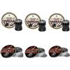 ECOMMUR Pallini Kvintor Tornado e Gamo '10x Hollow Point' calibro 4,5 mm | Kit con 6 scatole di pallini (diabolici e ibridi) per fucili, carabine e pistole ad aria compressa
