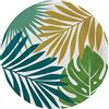 amscan 8 piatti ecologici * key west * per compleanno o festa | solo materiali naturali | Palme hawaiane per il compleanno dei bambini piatti di carta decorativi