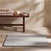 Svet - Tappetino da bagno con diatomite - Tappetino da bagno a diatomite di pietra ad asciugatura rapida e ultra assorbente, antiscivolo, antibatterico e antimuffa. (Terra grigio chiaro)