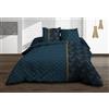 Le linge de Jules Copripiumino 240 x 260 + 2 federe in puro cotone a 57 fili, colore: blu