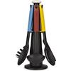 Joseph Joseph Elevate Carousel - Set di utensili, 6 pezzi, con supporto girevole, Porta Utensili, Blu/Rosso/Bianco