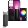 Philips Hue Lucca Palo da Terra per Esterni, Luce Smart Tunabel Bianca e a Colori, Luminosità 1.100 lm, Lampadina A60 Inclusa, Regolabile, Resistente a Intemperie IP44, Compatibile con Matter, Zigbee