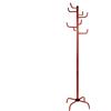 WELL HOME MOBILIARIO & DECORACIÓN Appendiabiti albero metallico rosso con 8 ganci, 50 x 50 x 183 cm
