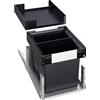 BLANCO SELECT II 40/2 Combi | plastica, alluminio, lamiera d'acciaio | sistema di estrazione per il fissaggio al pannello frontale | cassetto | ripiano integrato | secchio da 2 x 13 litri | profondità