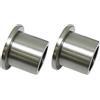 Gardinia Supporto da Parete per Ø 25 mm, Effetto Acciaio Inox 2 (Confezione da 2)
