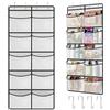 JINXIAN 1 Pezzi Organizer Armadio da Appendere con 10 Tasche a Rete e 4 Ganci Organizer Borse Armadio Porta Scarpe Salvaspazio Portaoggetti da Parete per Soggiorno Cameretta Bagno