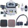 Gubeter Kit bobina di accensione carburatore, per parti motosega Per Stihl Fs75 Fs80 Fs85 Fc85 Ht70 Hs75 Hl75 Ht75 Hs80, sostituire per 4140 120 0619, 4137 120 0608, sostituire per Zama C1Q-S66, C1Q