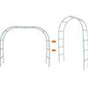 Mr.Ton Mr. Ton - Archi da giardino in metallo resistente, pergolato da giardino per interni ed esterni, varie piante rampicanti, 240 cm di altezza x 140 cm di larghezza, turchese