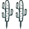 URYVAIW Supporto per Piante Design Cactus, Set da 2, Trellis Metallico per Piante da Interno, Giardino & Vasi, 26x10cm, Crescita Stabile