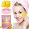 TOPCZY Turmeric Kojic Acid Exfoliating Cleansing Pads/Tamponi Detergenti all'acido Cogico Curcuma/Esfolianti Alla Curcuma Salicilato, Cura della Pelle per una Pulizia Profonda, Combatte l'Acne