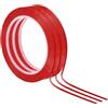 PATIKIL Nastro Adesivo per Lavagna Bianca, 3 Pezzi Sottile Nastri Evidenziatore Adesiva per Marcatura Grafica Grafici Fai Da Te, Rosso (66M x 2mm)