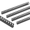 PATIKIL 25mm (1) Dorsi Rilegatura Plastica, 10Pz, 21 Anelli Spirale per Rilegatura a Spirale Capacità 225 Fogli Formato Lettera per Rilegare Fogli Carta, Quaderni, Calendari, Nero