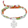 Schmuck Les Poulettes LES POULETTES BIJOUX - Bracciale Doppio Giro Collegamenti liberty e Trifoglio Argento 925 - Classics - Arancione