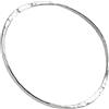 Treasure Bay Bracciale rigido da donna in argento Sterling 925 martellato, 3 mm, dimensioni interne 6,5 cm, 6 5cm, Argento