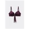 Tezenis Bikini Push-up Leggermente Imbottito Shiny Glam Bordeaux Donna Viola