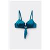 Tezenis Bikini Push-up Leggermente Imbottito Shiny Glam Blu Donna Blu