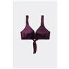 Tezenis Bikini Triangolo Spalla Larga Shiny Glam Bordeaux Donna Viola