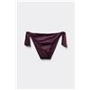 Tezenis Bikini Slip Laccetti Shiny Glam Bordeaux Donna Viola