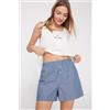 Tezenis Pantaloncini Corti In Tela Di Cotone Donna Bianco