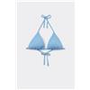Tezenis Bikini Triangolo Leggermente Imbottito Dreamy Texture Donna Azzurro