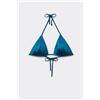 Tezenis Bikini Triangolo Leggermente Imbottito Shiny Glam Blu Donna Blu