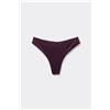 Tezenis Bikini Brasiliano Sgambato Stondato Shiny Glam Bordeaux Donna Viola