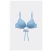 Tezenis Bikini Push-up Imbottito Dreamy Texture Donna Azzurro