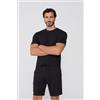 Tezenis Pantaloncini Corti Viscosa Con Tasche E Coulisse Uomo Nero