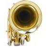 Tromba Pocket in Si Bemolle Finitura Dorata Tromba Tascabile Kit Completo