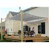 COCONUT Tenda parasole rettangolare, 15,2 x 20,3 m, copertura per esterni, in tessuto, per pergola, cortile, giardino, posto auto coperto (grigio)