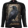 Spiral Raven Wise Uomo Maglia Maniche Lunghe Nero L 100% Cotone Regular