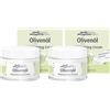 Medipharma Cosmetics Dr. Theiss - Olivenöl Crema Viso Idratante - Trattamento Quotidiano con Olio di Oliva Toscano, Urea e Vitamina E - Idratazione 24h per Pelle Secca e Sensibile - Nutriente e Protettiva - 50 mlx2