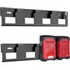 otuiaim Supporto da parete compatibile con batterie Einhell Power X-Change da 18 V e 36 V, confezione da 4 supporti in acciaio, organizer per garage, officina, capannone, casa