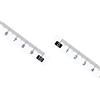 Kozelo 10pz Adesivo Nastro Misura Metrico - [10cm x Left a Destra Lettura] Impermeabile Appiccicoso Righello Nastro per Lavoro Panchina Sega Tavolo, Trasparente