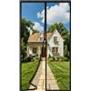 DIKER Zanzariera Magnetica 110x210cm Zanzariera Porta Finestra - Rete Fine, si Chiude da Sola, Zanzariere Magnetiche per porte da balcone, Camera da letto, terrazze, Nero